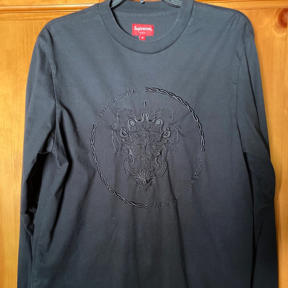 Supreme LS black shirt